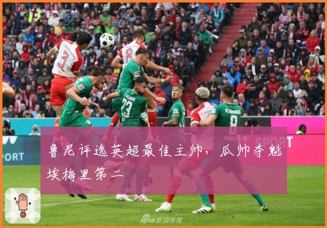 鲁尼评选英超最佳主帅，瓜帅夺魁埃梅里第二